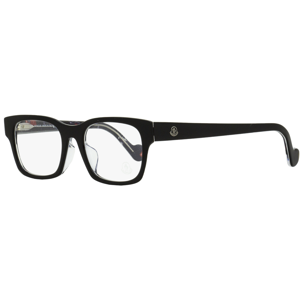 Moncler Rectangular Eyeglasses ML5070F 005 Black/Clear 53mm 5070